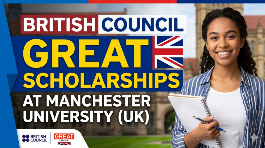 British Council GREAT Scholarships at Manchester University (UK)