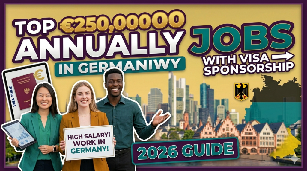 Top €250,000 Annually Jobs in Germany with Visa Sponsorship (2026 Guide)