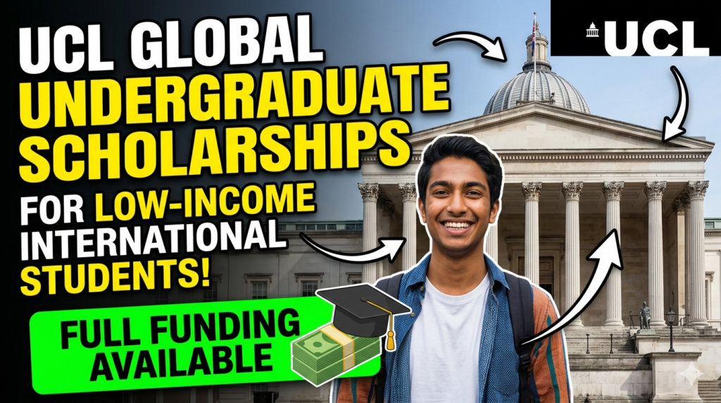 UCL Global Undergraduate Scholarships for Low‑Income International Students